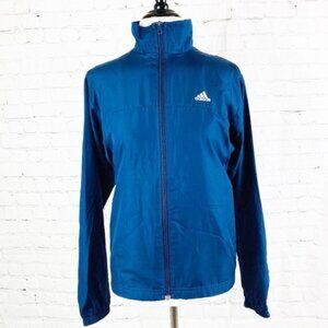 Vintage adidas Windbreaker Jacket Y2K Fashion Blue